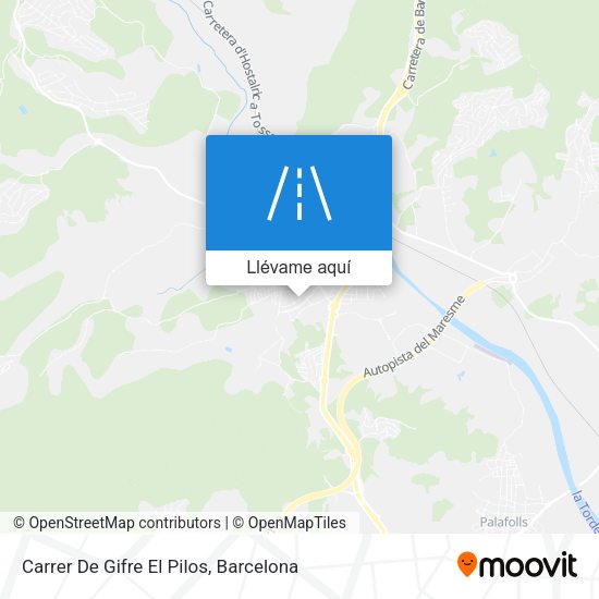 Mapa Carrer De Gifre El Pilos