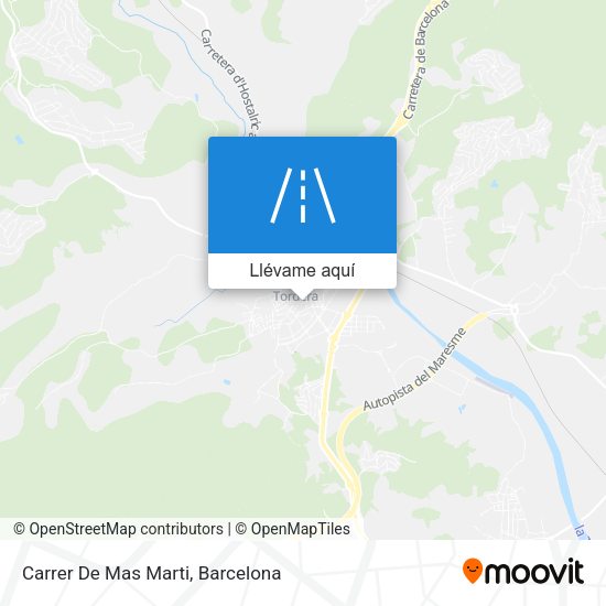 Mapa Carrer De Mas Marti