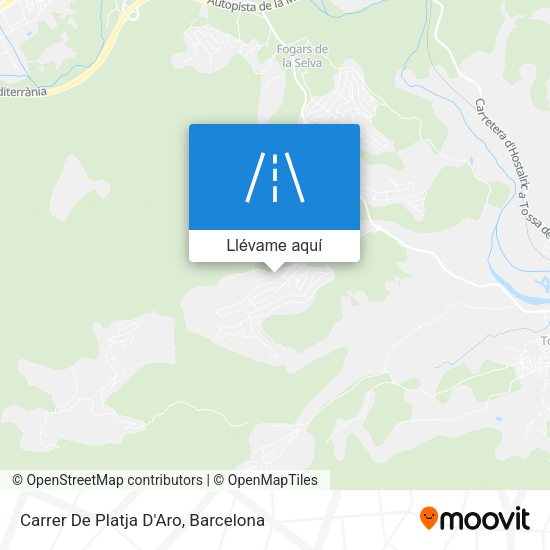 Mapa Carrer De Platja D'Aro