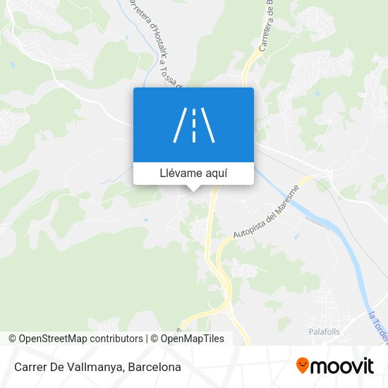 Mapa Carrer De Vallmanya