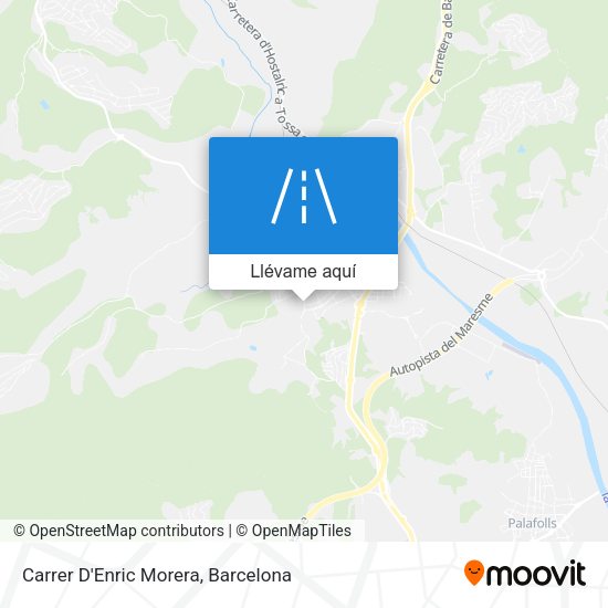 Mapa Carrer D'Enric Morera