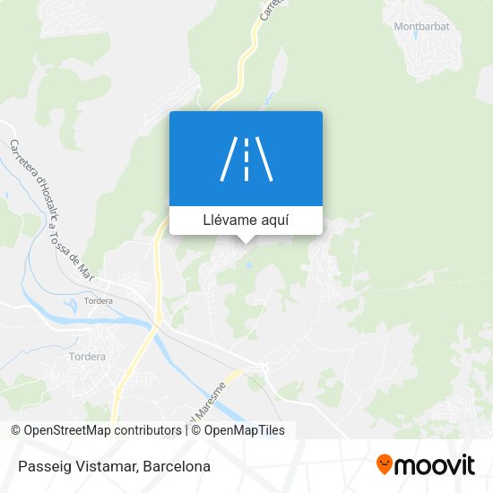 Mapa Passeig Vistamar
