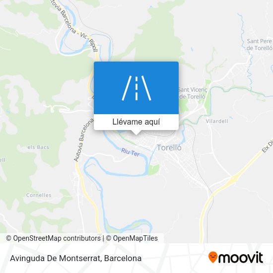 Mapa Avinguda De Montserrat
