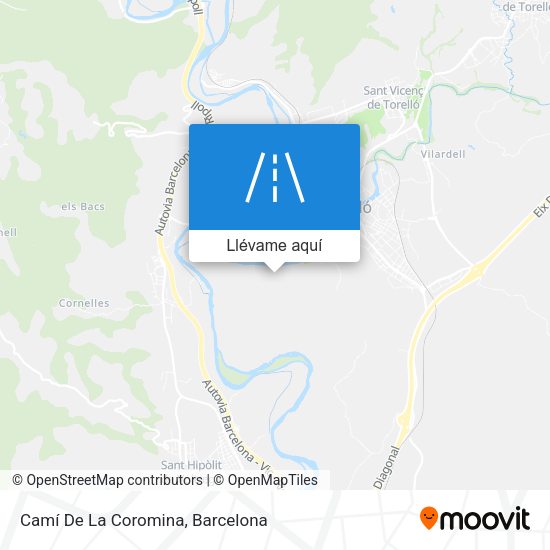 Mapa Camí De La Coromina