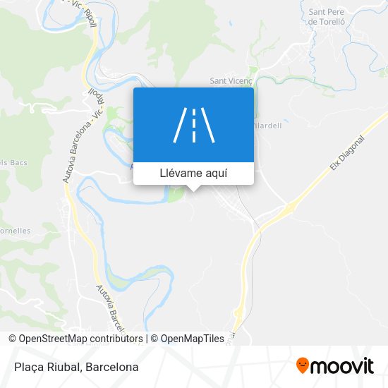Mapa Plaça Riubal