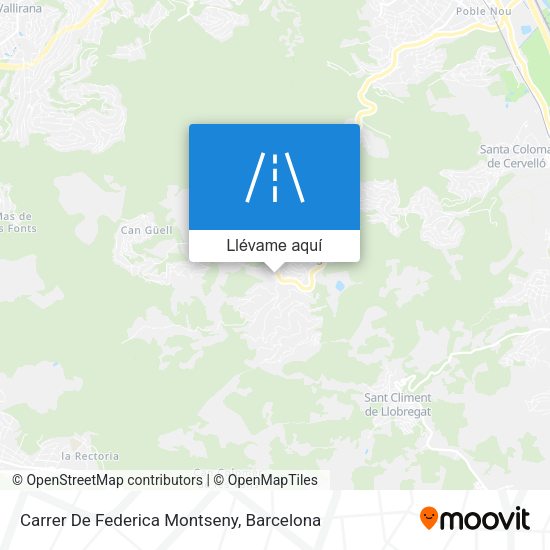 Mapa Carrer De Federica Montseny