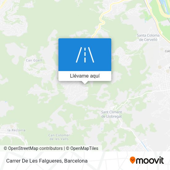 Mapa Carrer De Les Falgueres