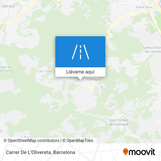 Mapa Carrer De L'Olivereta