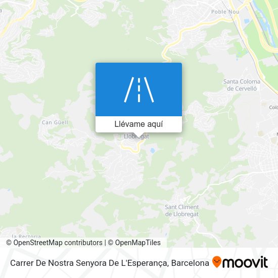 Mapa Carrer De Nostra Senyora De L'Esperança