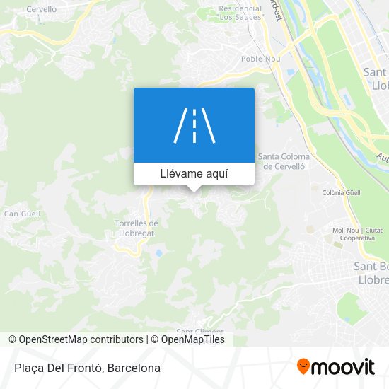 Mapa Plaça Del Frontó