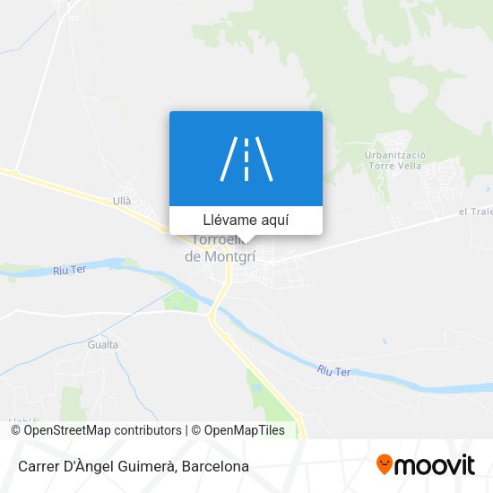 Mapa Carrer D'Àngel Guimerà
