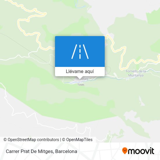 Mapa Carrer Prat De Mitges