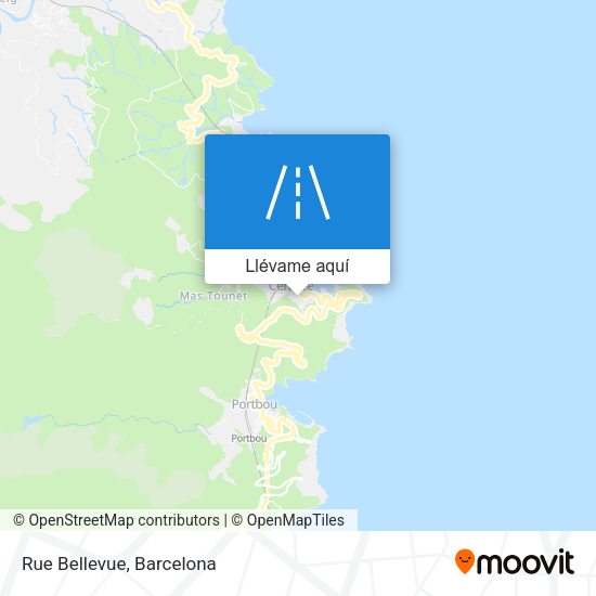 Mapa Rue Bellevue