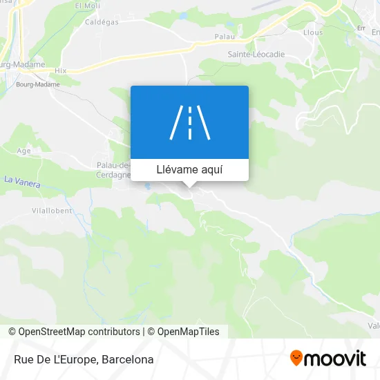 Mapa Rue De L'Europe