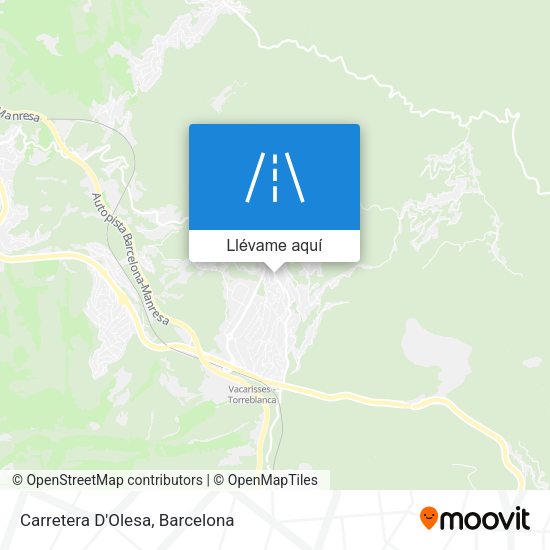 Mapa Carretera D'Olesa