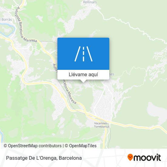 Mapa Passatge De L'Orenga