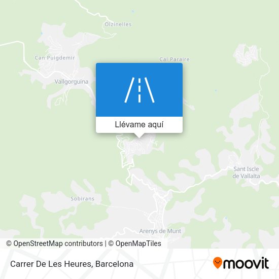Mapa Carrer De Les Heures
