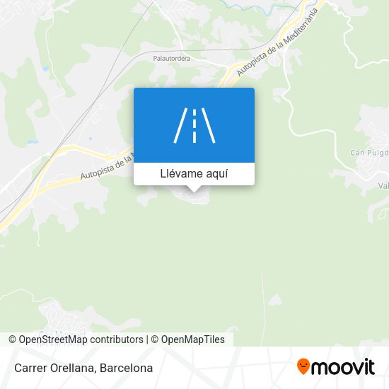 Mapa Carrer Orellana
