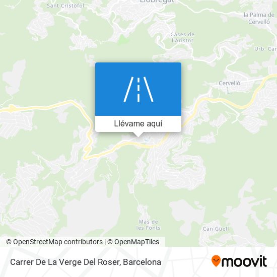 Mapa Carrer De La Verge Del Roser