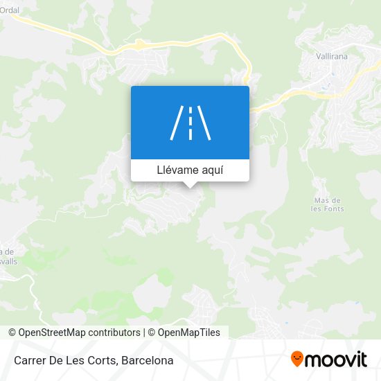 Mapa Carrer De Les Corts