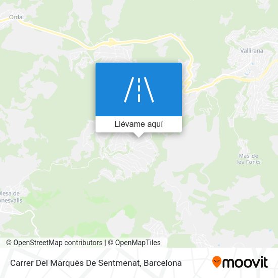 Mapa Carrer Del Marquès De Sentmenat