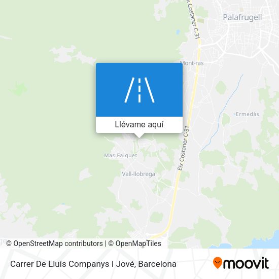 Mapa Carrer De Lluís Companys I Jové