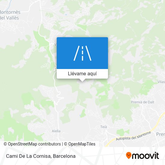 Mapa Cami De La Cornisa