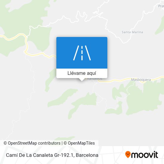Mapa Camí De La Canaleta Gr-192.1