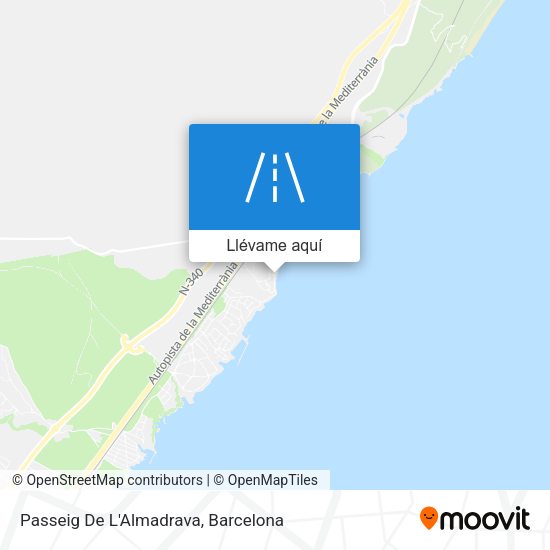 Mapa Passeig De L'Almadrava