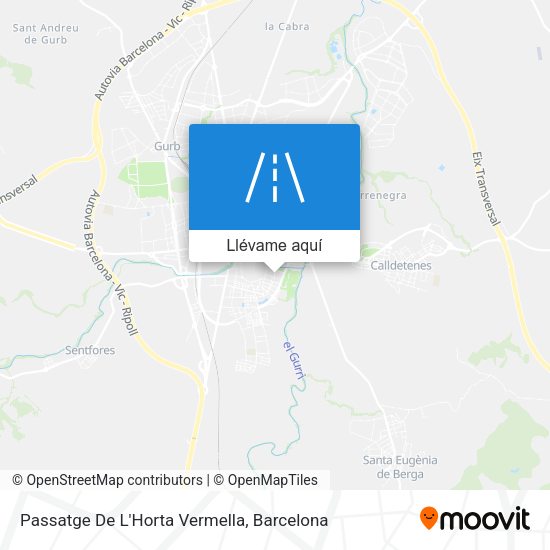Mapa Passatge De L'Horta Vermella