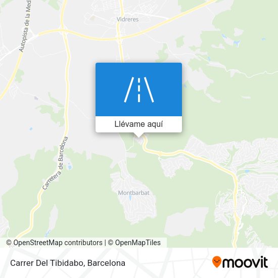 Mapa Carrer Del Tibidabo