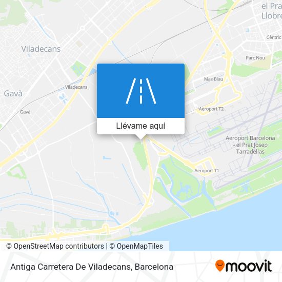 Mapa Antiga Carretera De Viladecans