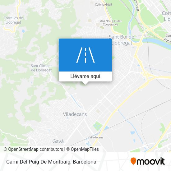 Mapa Camí Del Puig De Montbaig