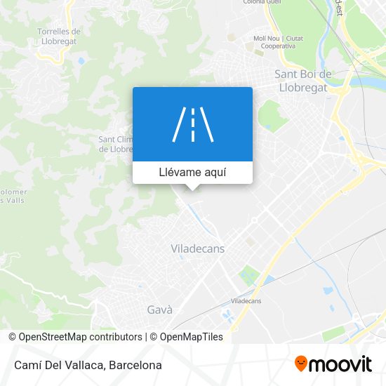 Mapa Camí Del Vallaca
