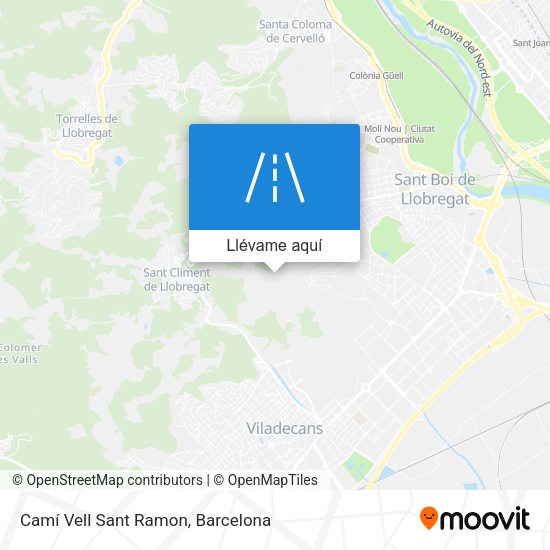 Mapa Camí Vell Sant Ramon
