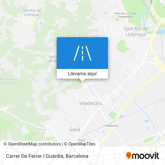 Mapa Carrer De Ferrer I Guàrdia