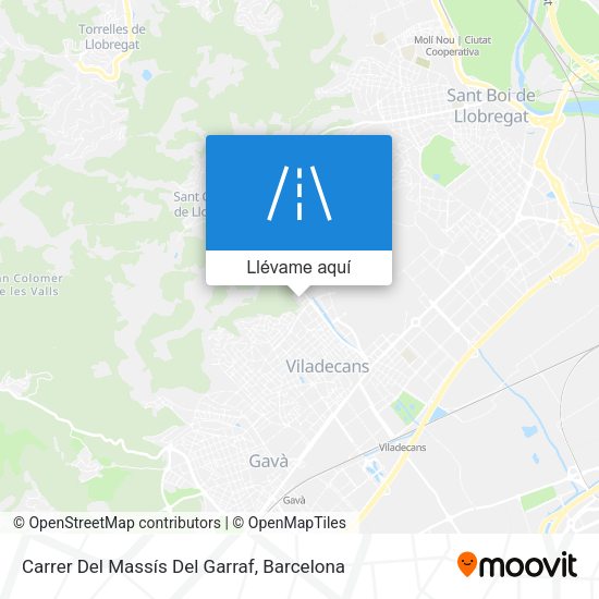Mapa Carrer Del Massís Del Garraf
