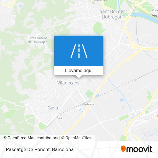 Mapa Passatge De Ponent