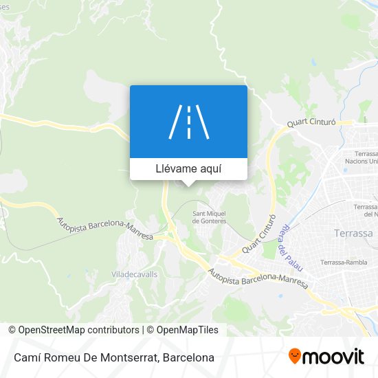 Mapa Camí Romeu De Montserrat
