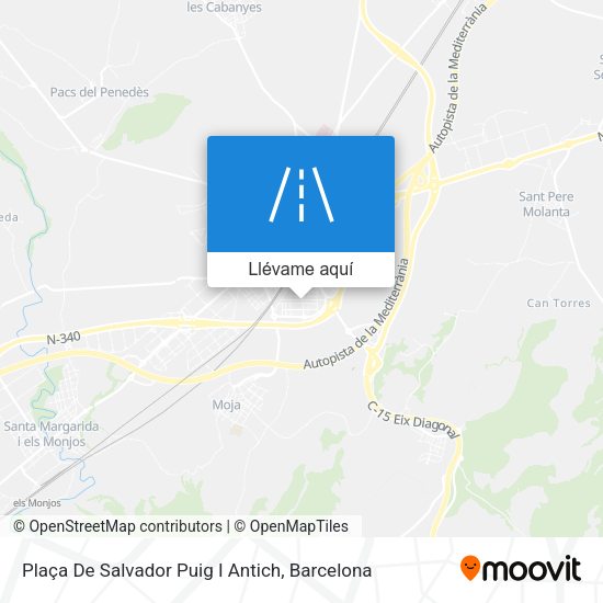 Mapa Plaça De Salvador Puig I Antich
