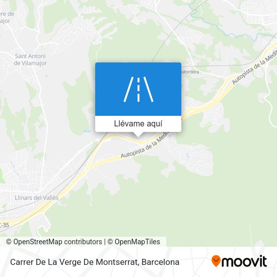 Mapa Carrer De La Verge De Montserrat