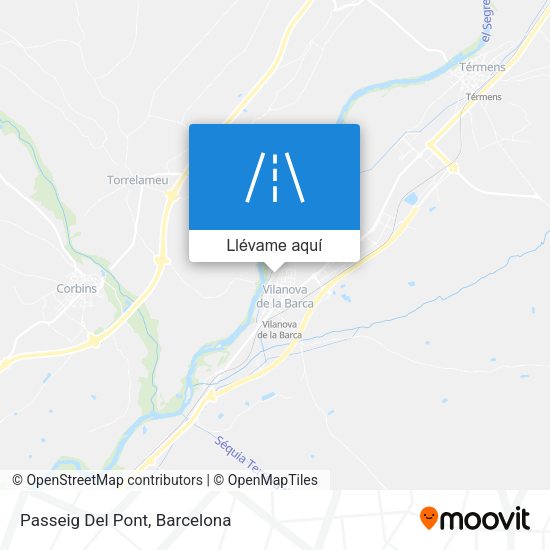 Mapa Passeig Del Pont