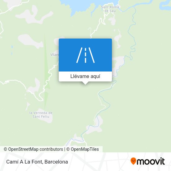 Mapa Camí A La Font