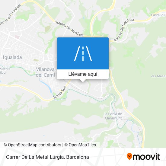 Mapa Carrer De La Metal·Lúrgia
