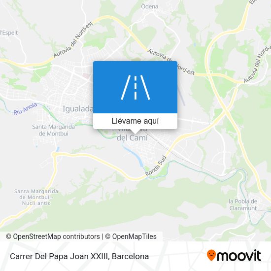 Mapa Carrer Del Papa Joan XXIII