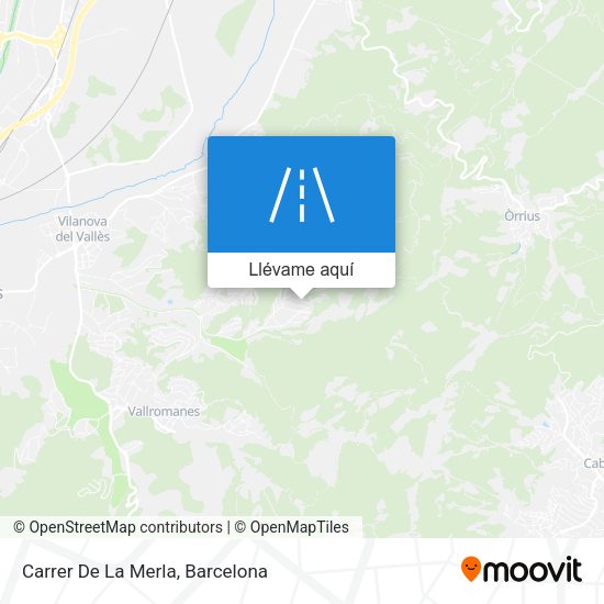 Mapa Carrer De La Merla