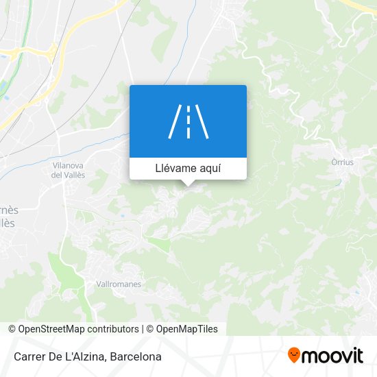 Mapa Carrer De L'Alzina