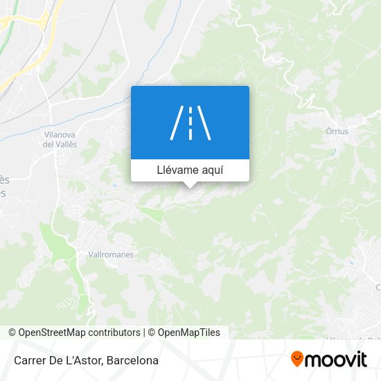 Mapa Carrer De L'Astor