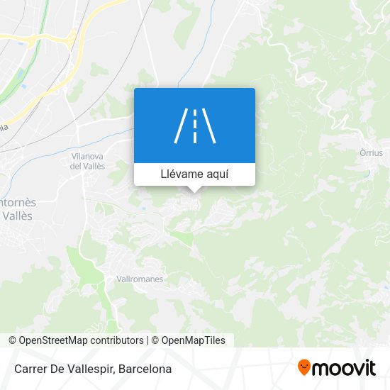 Mapa Carrer De Vallespir
