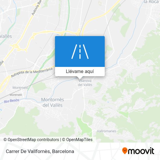 Mapa Carrer De Vallfornès